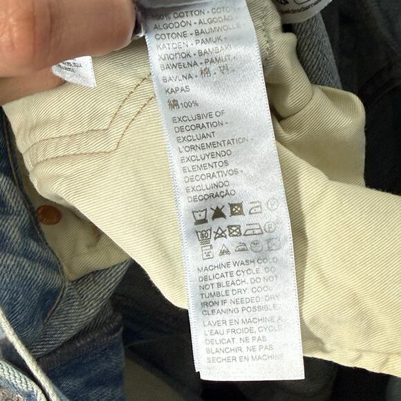 NEW Levi’s Barrel Ankle Jeans Size 25 Blue Denim Made in Japan Relaxed High Rise - Picture 11 of 11